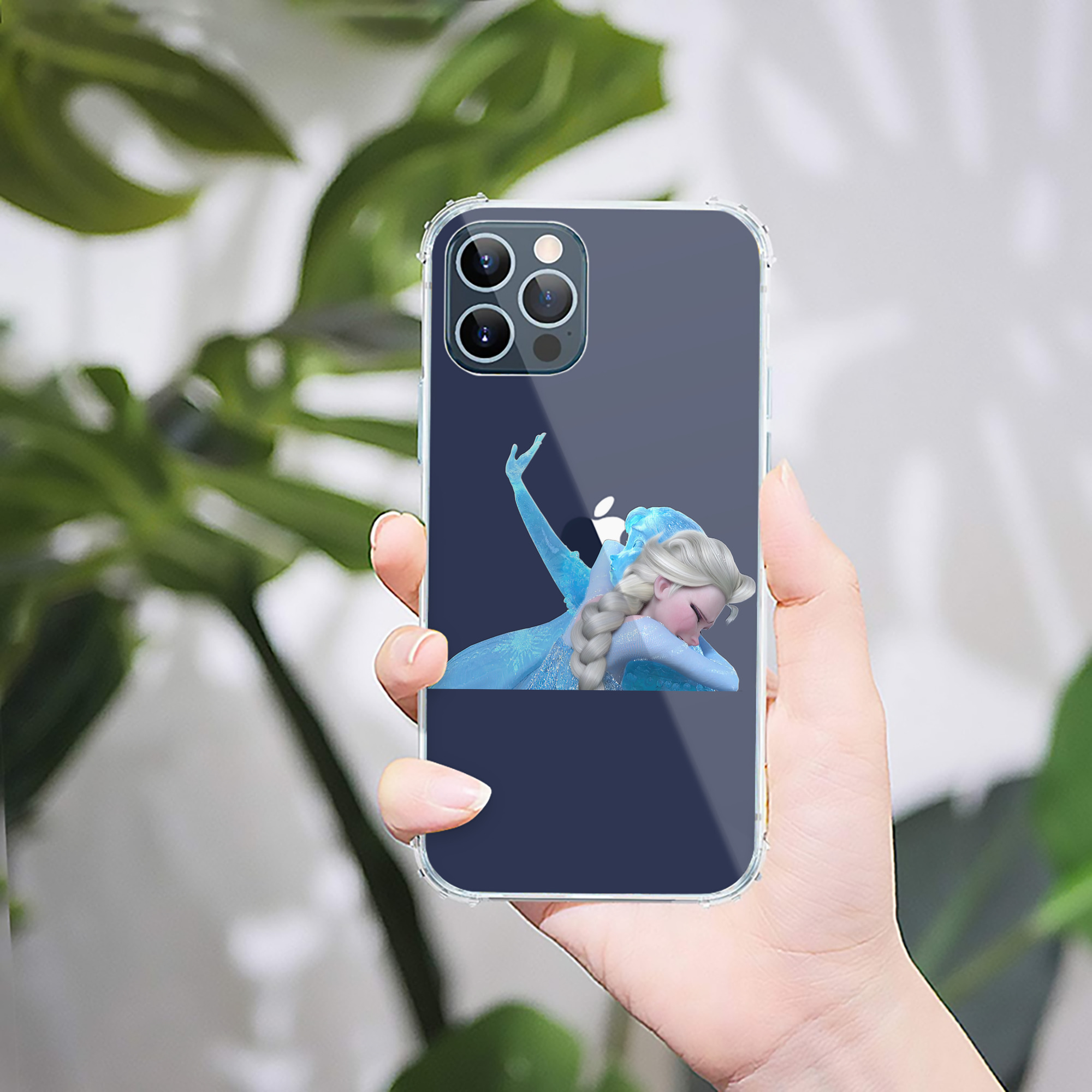 （画像用） アナと雪の女王 アンナ エルサ Frozen Anna Elsa 【iPhone 12シリーズ対応】透明スマホケース（クリアソフトケース）